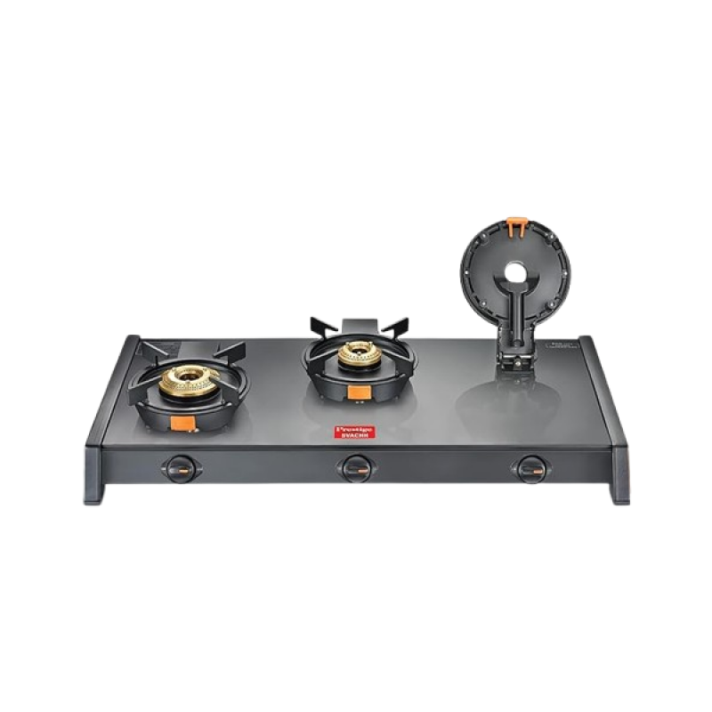 Prestige Svachh Glass Top Gas Stove | 3 Burners | Liftable Burners | GTSB-03 Prestige Svachh Glass Top Gas Stove | 3 Burners | Liftable Burners | GTSB-03
