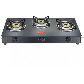Prestige Magic Plus Glass Manual Gas Stove | GTMP-03 | 3 Burners