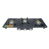 Impex AIRA Frameless Glass top Gas Stove | Black | 3 Burner Impex AIRA Frameless Glass top Gas Stove | Black | 3 Burner