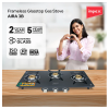 Impex AIRA Frameless Glass top Gas Stove | Black | 3 Burner Impex AIRA Frameless Glass top Gas Stove | Black | 3 Burner