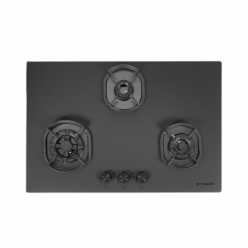 Faber Hob Della Series | 78 cm | 3 Burner | Black | DELLA HD 783 CI AI