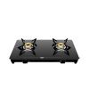 Preethi Luxe Glass Top Gas Stove | With Driptray Less Infinity Design | Black Preethi Luxe Glass Top Gas Stove | With Driptray Less Infinity Design | Black