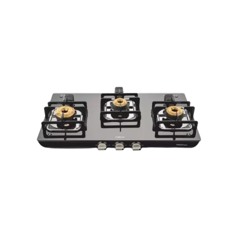 Vidiem Vogue Trend Gas Stove | 3 Burners | Glass Manual