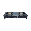 Preethi Alya 2.0 Glass Top Gas Stove | 2 Burner | Manual Ignition Bati Stand | Black