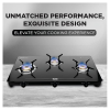 Preethi Luxe Pro Glass Top Gas Stove | 3 Burner | Black Preethi Luxe Pro Glass Top Gas Stove | 3 Burner | Black