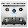 Preethi Luxe Pro Glass Top Gas Stove | 3 Burner | Black Preethi Luxe Pro Glass Top Gas Stove | 3 Burner | Black