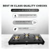 Preethi Luxe Pro Glass Top Gas Stove | 3 Burner | Black Preethi Luxe Pro Glass Top Gas Stove | 3 Burner | Black