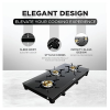 Preethi Luxe Pro Glass Top Gas Stove | 3 Burner | Black Preethi Luxe Pro Glass Top Gas Stove | 3 Burner | Black