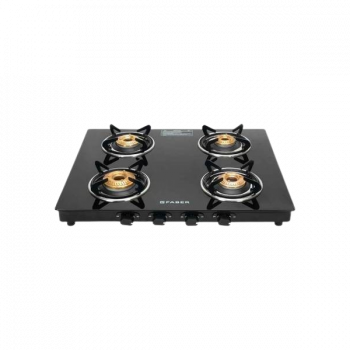 Faber Cooktop Spark 4BB BK Brass Manual Hob | 4 Burners | Black