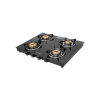 Faber Cooktop Spark 4BB BK Brass Manual Hob | 4 Burners | Black Faber Cooktop Spark 4BB BK Brass Manual Hob | 4 Burners | Black