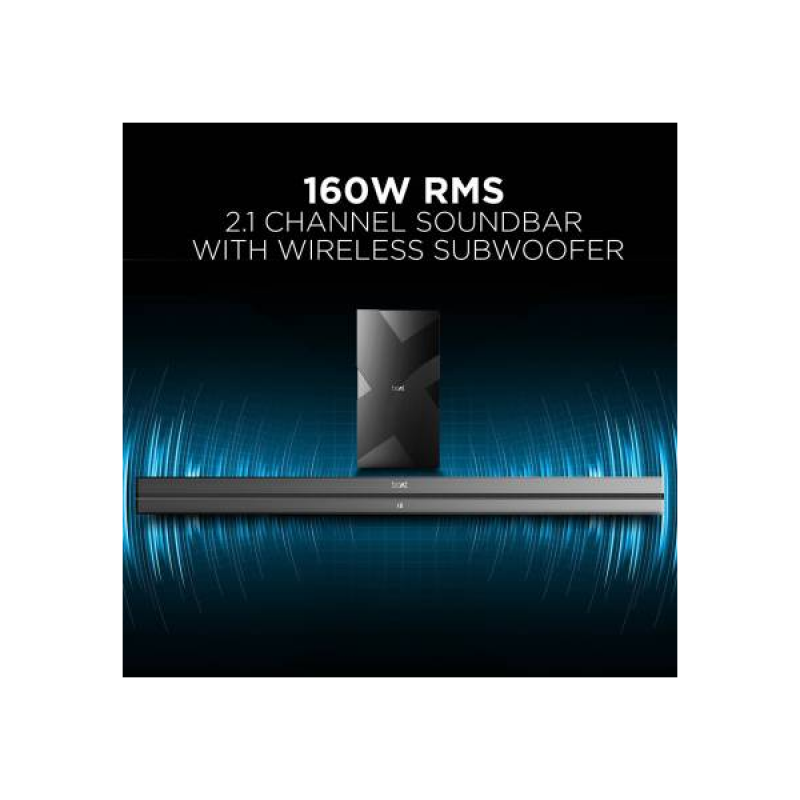 boAt Aavante Bar 2000 | 160 W | Bluetooth Soundbar | 2.1 Channel | Premium Black boAt Aavante Bar 2000 | 160 W | Bluetooth Soundbar | 2.1 Channel | Premium Black