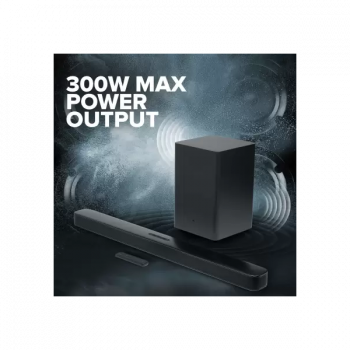 JBL Bar Bluetooth Soundbar | Deep Bass | 300 W | 2.1 Channel | Black | ‎JBLBAR21DBM2BLKIN