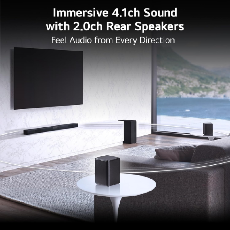 LG SNC4R Bluetooth Soundbar | Dolby Digital | 420 W | 4.1 Channel | Black | SNC4R DINDLLK LG SNC4R Bluetooth Soundbar | Dolby Digital | 420 W | 4.1 Channel | Black | SNC4R DINDLLK