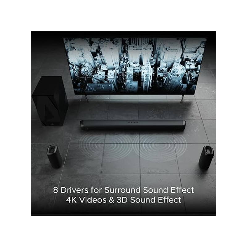 boAt Aavante Bar 5500DA 500W Bluetooth Soundbar | Dolby Atmos | 5.1.2 Channel | Premium Black boAt Aavante Bar 5500DA 500W Bluetooth Soundbar | Dolby Atmos | 5.1.2 Channel | Premium Black