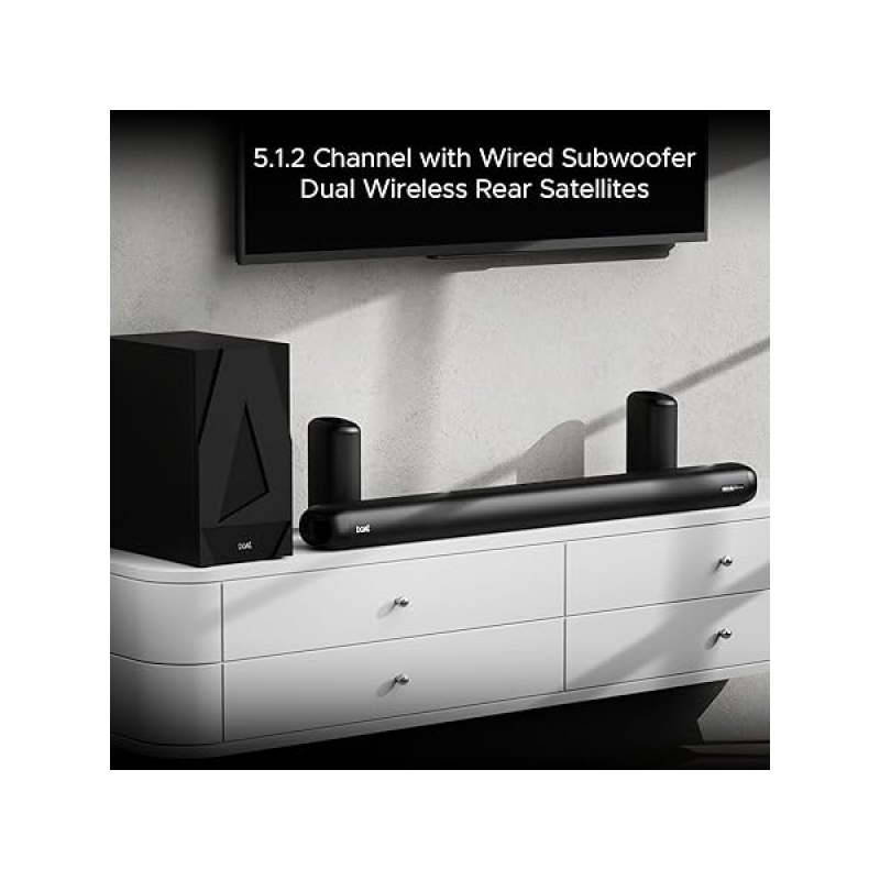boAt Aavante Bar 5500DA 500W Bluetooth Soundbar | Dolby Atmos | 5.1.2 Channel | Premium Black boAt Aavante Bar 5500DA 500W Bluetooth Soundbar | Dolby Atmos | 5.1.2 Channel | Premium Black