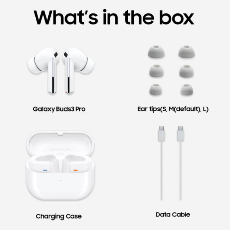 Samsung Galaxy Buds3 Pro | Ultimate Hi Fi Sound | ANC | IP57 Rating | White Samsung Galaxy Buds3 Pro | Ultimate Hi Fi Sound | ANC | IP57 Rating | White
