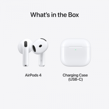 Apple AirPods 4 | True Wireless | Bluetooth | White