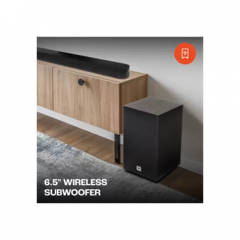 JBL Cinema SB180 Bluetooth Soundbar | 220 W | Wireless Subwoofer | Extra Deep Bass with Remote | Black | JBLSB180BLKIN