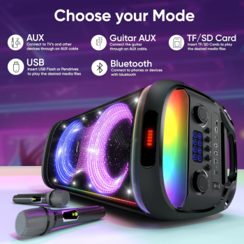 iGear X-Bass 160 Portable Bluetooth Party Speaker | 160W | Black