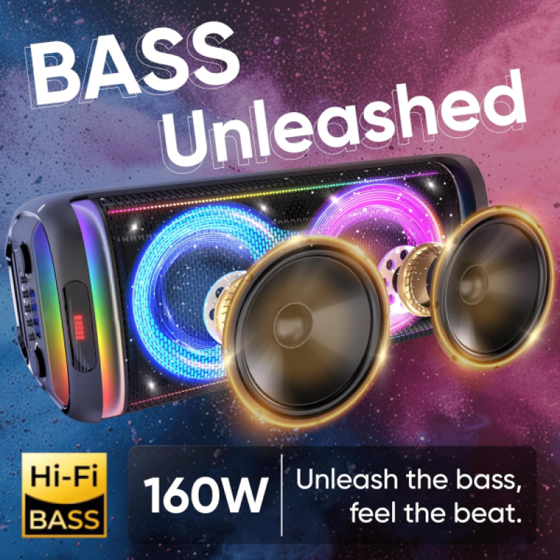 iGear X-Bass 160 Portable Bluetooth Party Speaker | 160W | Black iGear X-Bass 160 Portable Bluetooth Party Speaker | 160W | Black