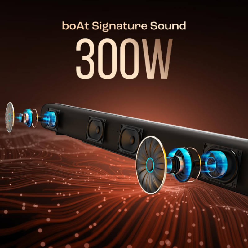 boAt Aavante Bar A3070 Dolby Audio Wired Subwoofer | 300W | Dolby 2.1 Channel | Premium Black boAt Aavante Bar A3070 Dolby Audio Wired Subwoofer | 300W | Dolby 2.1 Channel | Premium Black