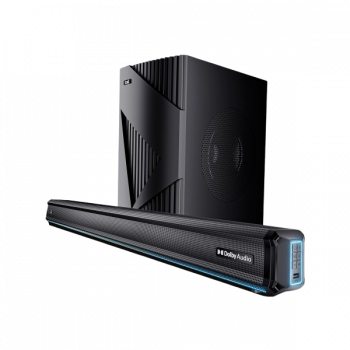 boAt Aavante Bar A3070 Dolby Audio Wired Subwoofer  | 300W | Dolby 2.1 Channel | Premium Black