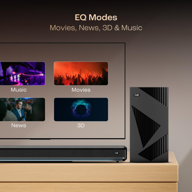 boAt Aavante Bar A3070 Dolby Audio Wired Subwoofer | 300W | Dolby 2.1 Channel | Premium Black boAt Aavante Bar A3070 Dolby Audio Wired Subwoofer | 300W | Dolby 2.1 Channel | Premium Black