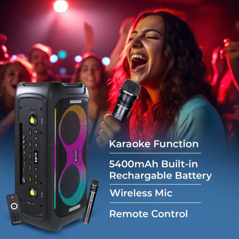 Lapcare Bloom Light Party Speaker | 100W | RGB | LPS-402 Lapcare Bloom Light Party Speaker | 100W | RGB | LPS-402
