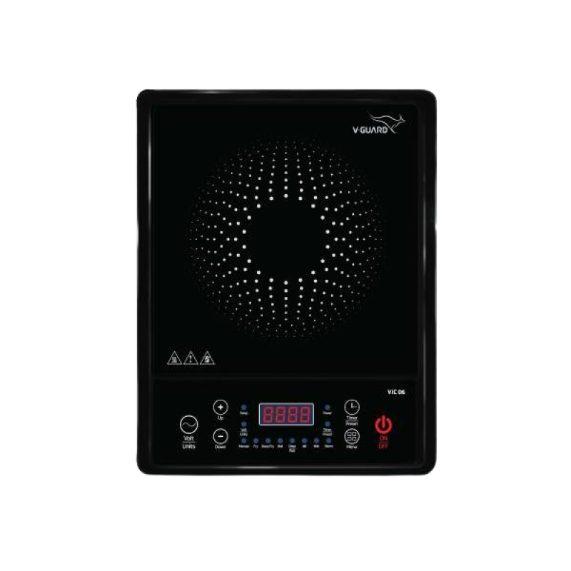 V-Guard VIC 06 Induction Cooktop | Black V-Guard VIC 06 Induction Cooktop | Black