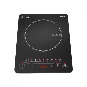 Preethi Excel Plus IC 117 Induction Cooktop | Touch Panel | Black
