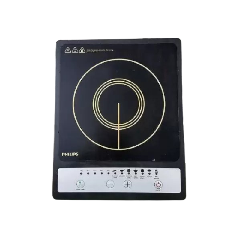 Philips Induction Cooktop | Push Button | Black Silver | HD 4920/00 Philips Induction Cooktop | Push Button | Black Silver | HD 4920/00