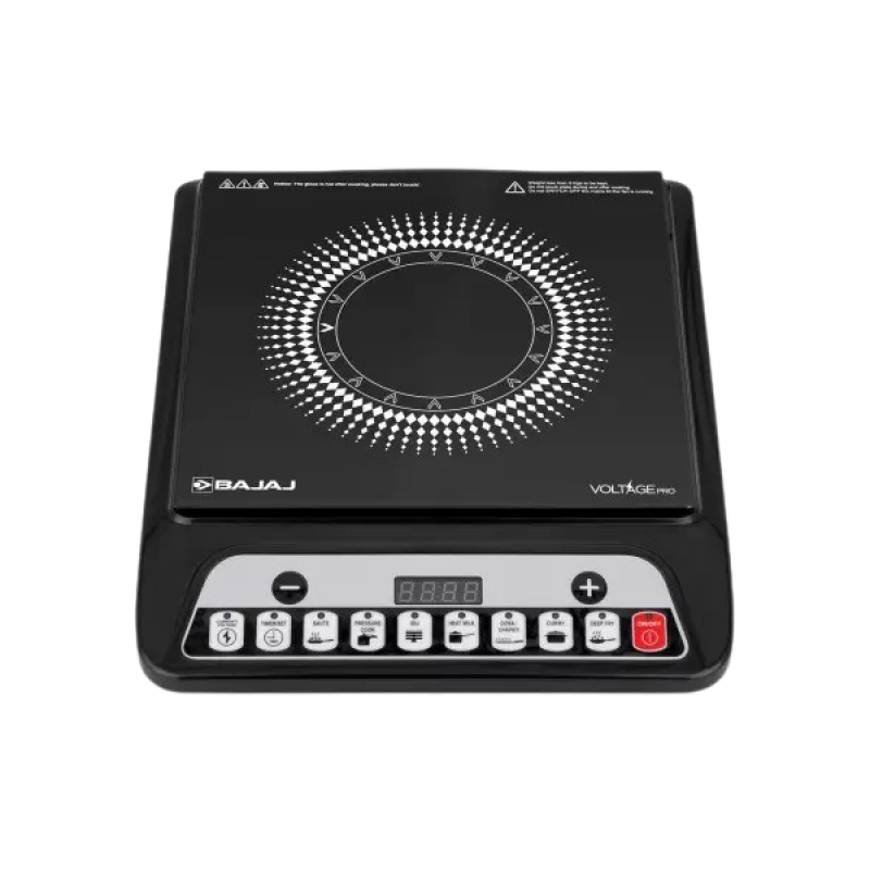 BAJAJ ICX 140TS Induction Cooktop | 1400W | Push Button | Black BAJAJ ICX 140TS Induction Cooktop | 1400W | Push Button | Black