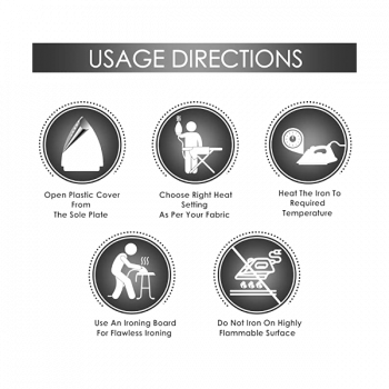 Preethi Express Dry Iron | 1000-Watt | White