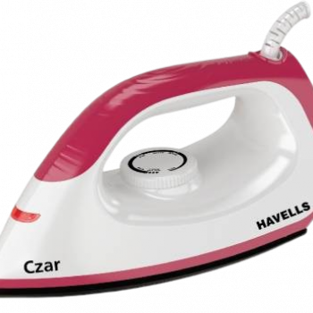Havells Czar Dry Iron | 1000 W | Ruby And White