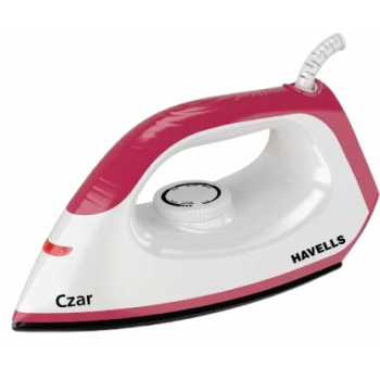 Havells Czar Dry Iron | 1000 W | Ruby And White