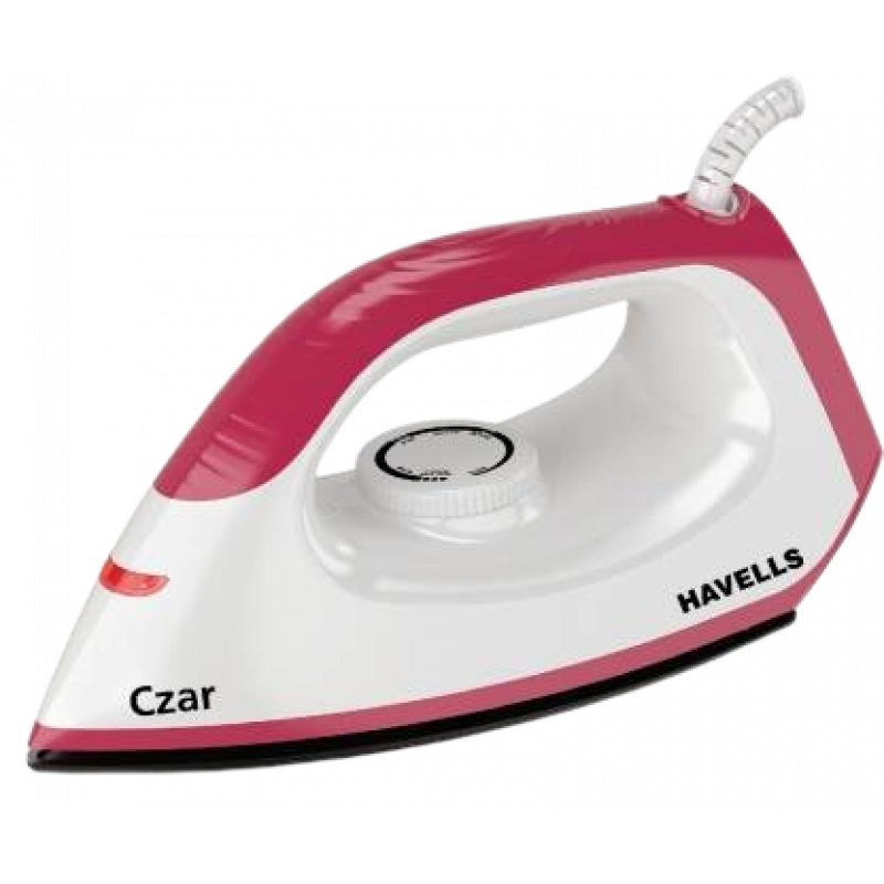 Havells Czar Dry Iron | 1000 W | Ruby And White