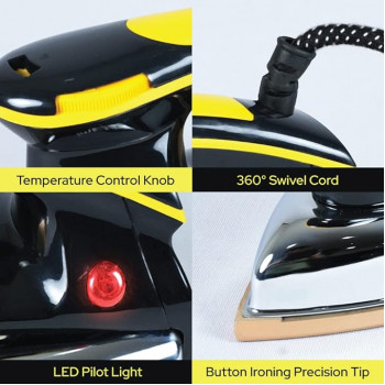 Impex Fabrika Heavy weight Electric Iron With Nonstick coated soleplate and Shockproof Iron Box Impex Fabrika Heavy weight Electric Iron With Nonstick coated soleplate and Shockproof Iron Box