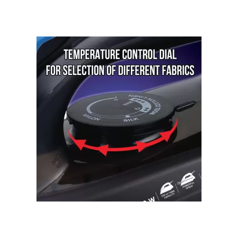 Havells Plush Steam Iron | 1600 W | Black Havells Plush Steam Iron | 1600 W | Black
