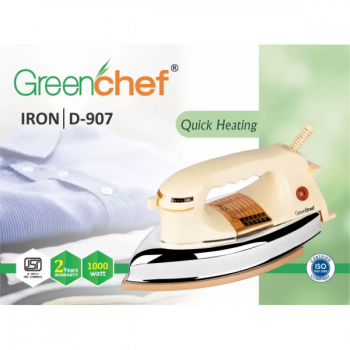 Greenchef Quick Heating Dry Iron | 1000 W | D - 907