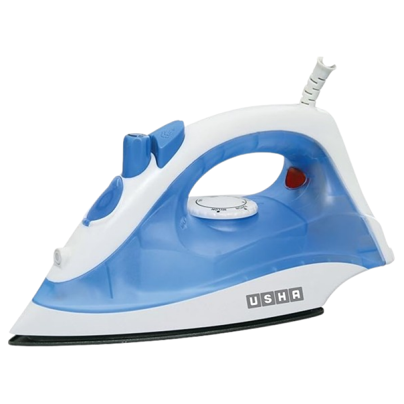 USHA Steam Iron | 1300 W | White and Blue | SI 3713 USHA Steam Iron | 1300 W | White and Blue | SI 3713