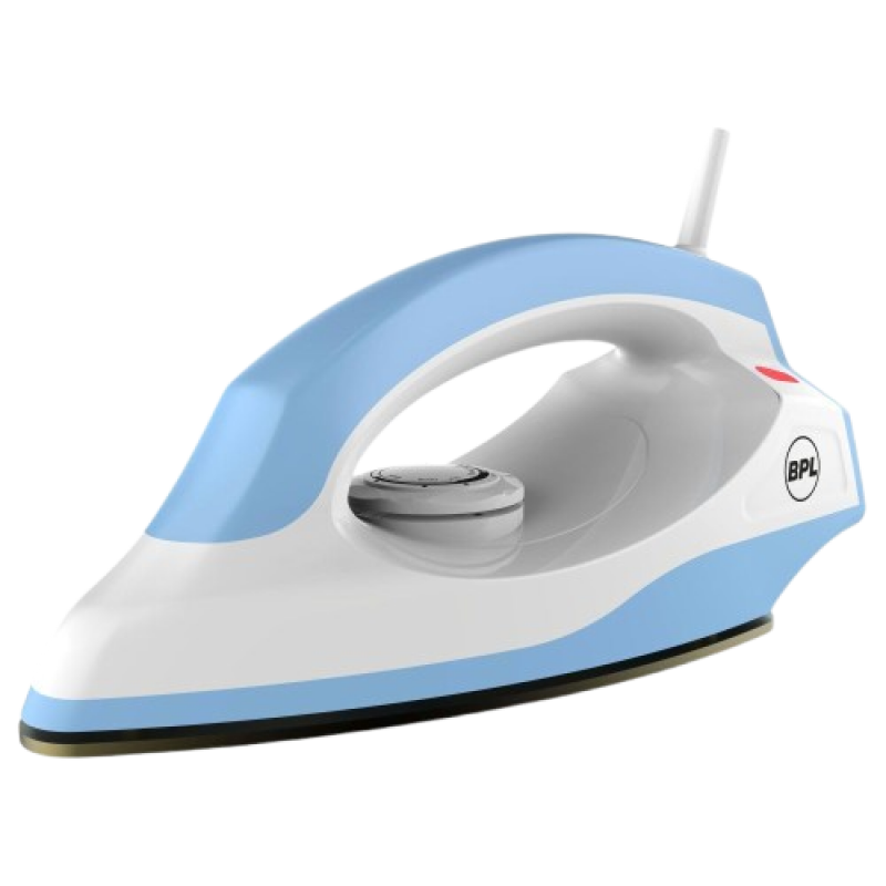 BPL Dry Iron with LED Indicator | 1000 W | Blue & White | BDIS0011 BPL Dry Iron with LED Indicator | 1000 W | Blue & White | BDIS0011