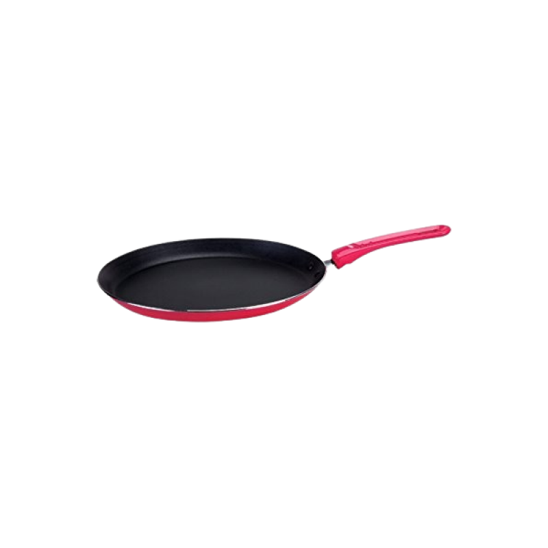 Nolta Non Stick Colour Series Aluminium Dosa Tawa | 26 CM | Red