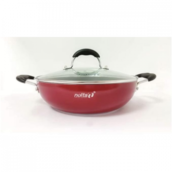 Nolta Popular Series Kadai with Glass Lid | 28 cm
