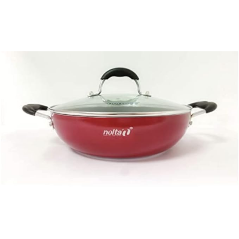 Nolta Popular Series Kadai with Glass Lid | 28 cm Nolta Popular Series Kadai with Glass Lid | 28 cm