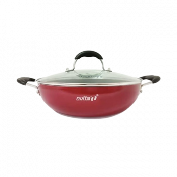 Nolta Popular Series Kadai with Glass Lid | 24 cm
