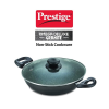 Prestige Omega Deluxe Non-Stick Kadhai | 2.4 litres | Black | Induction Base | Non-Stick Granite Finish | Scratch Resistant | Dishwasher Safe | Metal Spoon Friendly Prestige Omega Deluxe Non-Stick Kadhai | 2.4 litres | Black | Induction Base | Non-Stick Granite Finish | Scratch Resistant | Dishwasher Safe | Metal Spoon Friendly