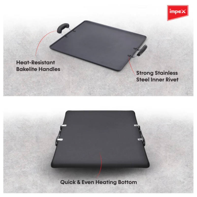 Impex IPT 3438 HV Nonstick Aluminium Induction Base Pathiri Tawa Impex IPT 3438 HV Nonstick Aluminium Induction Base Pathiri Tawa