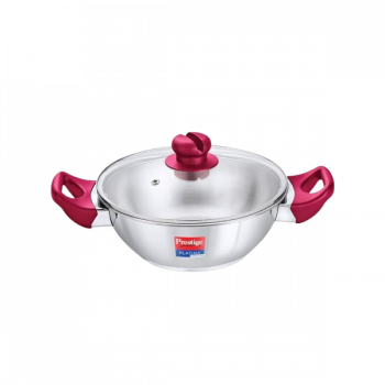 Prestige Platina Popular Stainless Steel Gas & Induction Compatible Kadhai