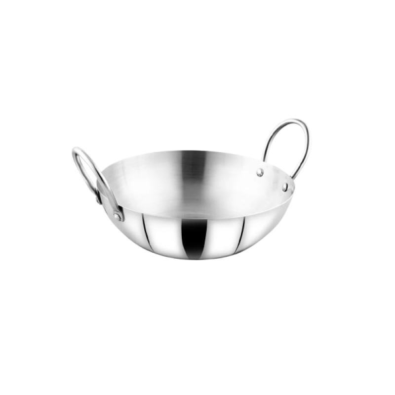 Blueberry’s Stainless Steel Kadai With Glass Lid