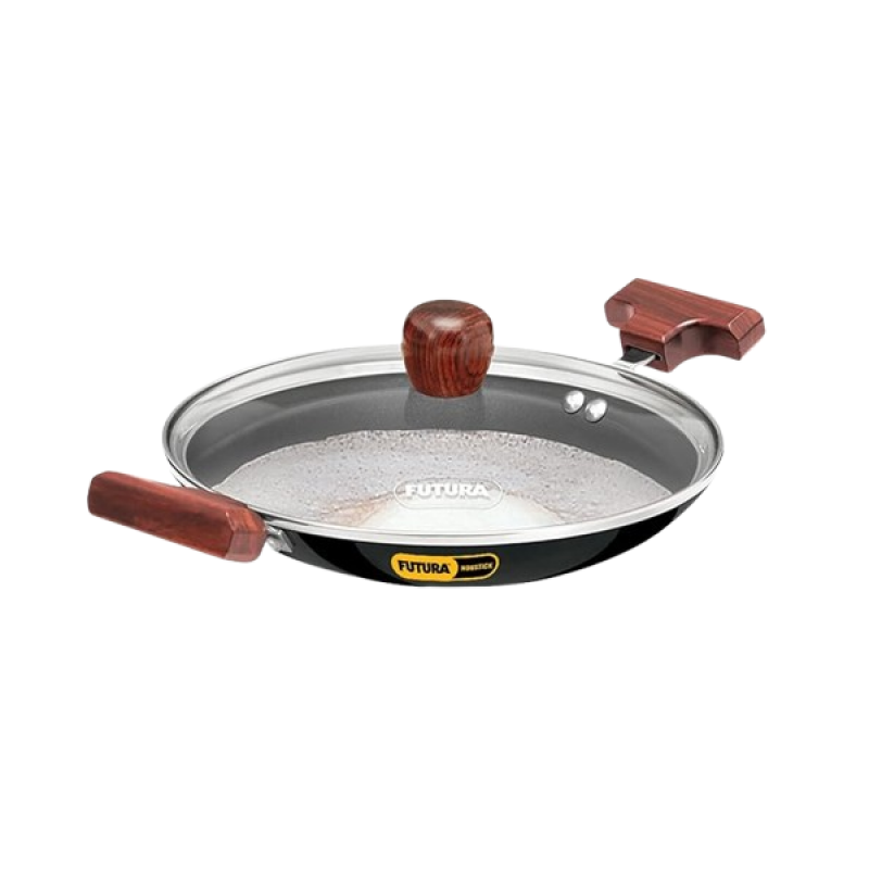 Hawkins Futura Appachatty | Breakfast Pan | Small Kadhai with Glass Lid | 0.9 L | NBFP09G Hawkins Futura Appachatty | Breakfast Pan | Small Kadhai with Glass Lid | 0.9 L | NBFP09G